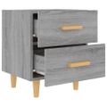 vidaXL Nočné stolíky 2 ks sivý dub sonoma 40x35x47,5 cm