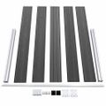vidaXL Sada plotových panelov WPC 699x105 cm čierna