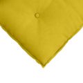 vidaXL Poduška na chrbát Žltá 140 x 50 cm Kordúrová tkanina
