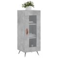 vidaXL Komoda betónovo sivá 34,5x34x90 cm spracované drevo
