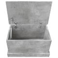 vidaXL Úložný box betónovo-sivý 50x30x28 cm spracované drevo