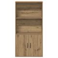 vidaXL Knižnica dub artisan 60x24x120 cm kompozitné drevo
