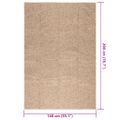 vidaXL Koberec ZIZUR 140x200 cm, jutový vzhľad, interiér a exteriér