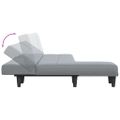 vidaXL Pohovka v tvare L bledosivá 255x140x70 cm látka