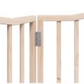 vidaXL Brána pre psa skladacia 2 panely 160 cm topoľové drevo