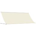 vidaXL Zaťahovacia markíza krémová 400x150 cm látka a oceľ