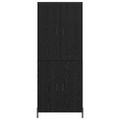 vidaXL Highboard 2 ks Čierny dub 69,5 x 34 x 180 cm Kompozitné drevo