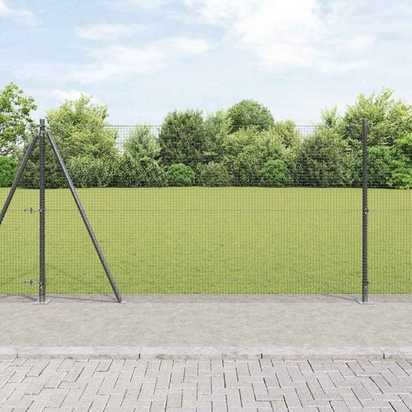vidaXL Vonkajší zváraný drôtový plot s betónovým základom 10 x 1,2 m