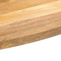 vidaXL Stolová doska 140x50x2,5 cm oválna masívny mangovník