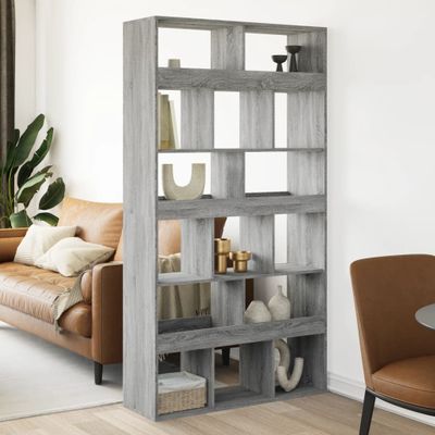 vidaXL Deliaca stena sivá sonoma 100x33x187,5 cm kompozitné drevo