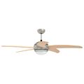 vidaXL Stropný ventilátor s osvetlením a diaľkovým ovládaním Ø 130 cm
