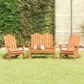 vidaXL 4-dielna záhradná sedacia súprava Adirondack akáciový masív