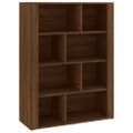 vidaXL Komoda hnedý dub 80x30x106 cm spracované drevo