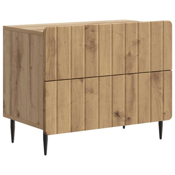 vidaXL Nočný stolík Dub artisan 62 x 34,5 x 49,5 cm Kompozitné drevo