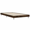 vidaXL Posteľný rám bez matraca dymový dub 100x200 cm kompozitné drevo