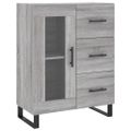vidaXL Vysoká skrinka sivý dub sonoma 69,5x34x180 cm spracované drevo