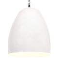 vidaXL Industriálna závesná lampa 25 W biela 42 cm okrúhla E27
