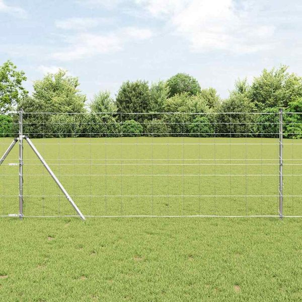 vidaXL Pevný kovaný drôtový plot 50 x 1 m (Š x V)
