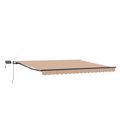 vidaXL Sklopná markíza Viacfarebný 450 × 350 cm Tkanina a hliník