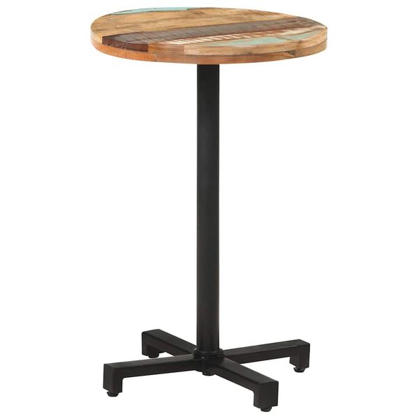 vidaXL Bistro stôl okrúhly Ø50x75 cm recyklovaný masív