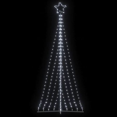 vidaXL LED vianočný stromček 447 LED studená biela 250 cm