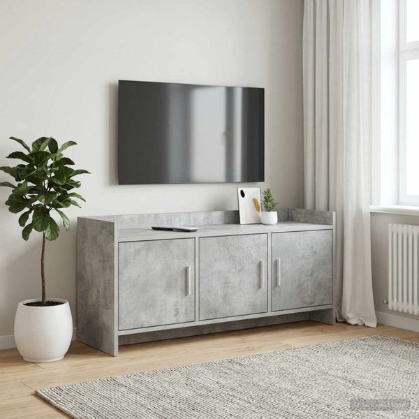 vidaXL TV skrinka 102 x 33 x 47 cm Betónovo sivá Kompozitné drevo