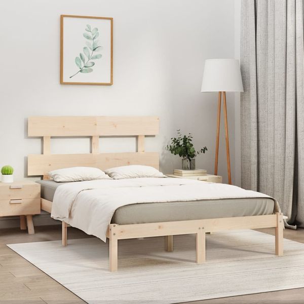 vidaXL Rám postele masívne drevo 200x200 cm