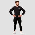 Kompresné tričko s dlhým rukávom Mid Black - GymBeam, veľkosť S