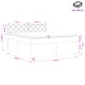 vidaXL Posteľ boxspring s matracom Tmavozelená 140 x 190 cm Zamat