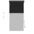 vidaXL Vonkajšia zatemňovacia roleta 80x250 cm antracitová