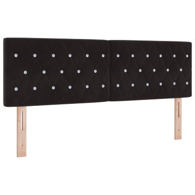 vidaXL Zadné čelo Čierny 160 cm Zamat