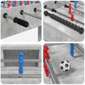 vidaXL Stolný futbal Betónovo Sivá 125 x 60,5 x 80 cm Kompozitné drevo