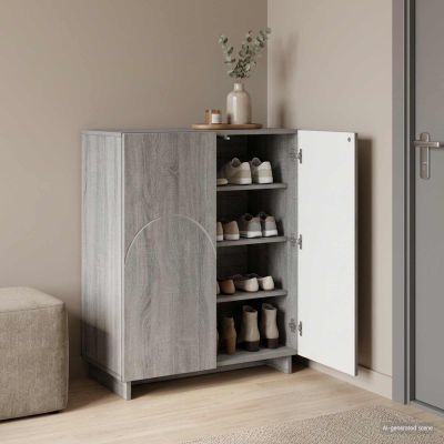 vidaXL Skrinka na topánky 73 x 38 x 87,5 cm Kompozitné drevo