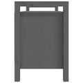 vidaXL Lavica do presiene sivá 110x40x60 cm masívna borovica