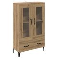 vidaXL Highboard Remeselný dub 70 x 31 x 115 cm
