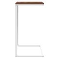 vidaXL Príručný stolík biely 55x35x66 cm spracované drevo