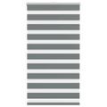 vidaXL Zebra roleta tmavošedá 85x150 cm šírka látky 80,9 cm polyester