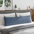 vidaXL Vankúše na pohovku 2 pcs Modrá 145 x 40 cm Kordúrová tkanina