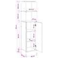 vidaXL Highboard Dub artisan 40 x 33 x 161 cm Kompozitné drevo