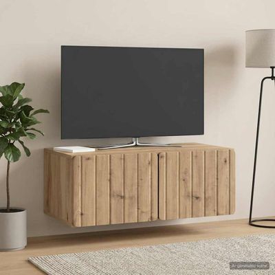 vidaXL Nástenná TV skrinka 78,5 x 41 x 30 cm Dub artisan