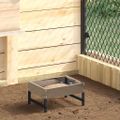 vidaXL Krmítko pre vtáky Strieborná 80 x 28 x 13.5 cm Pozinkovaná oceľ