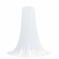 vidaXL Sieť proti komárom na posteľ 3 ks 156 mesh Biela ⌀56 x 220 cm
