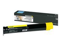 Extra vysoká výťažnosť - žltá - originálna - kazeta s farbivom LCCP - pre Lexmark X950DE, X950dhe, X950dte, X952, X952DE, X952dhe, X952DTE, X954DE, X954DHE