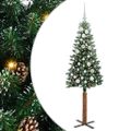vidaXL Úzky vianočný stromček Zelená 150 cm