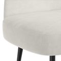 vidaXL čalúnená lavica so spätným opierkom Krémová 110 x 60 x 76 cm