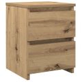 vidaXL Nočné stolíky 2 ks dub artisan 30x30x40 cm kompozitné drevo
