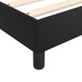 vidaXL Posteľný rám s boxspringom čierny 100x200 cm umelá koža