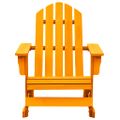 vidaXL Záhradná hojdacia stolička Adirondack jedľový masív oranžová