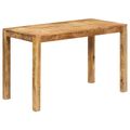 vidaXL Jedálenský stôl Hnedá 60 x 120 x 76 cm Masívne mango drevo