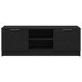 vidaXL TV skrinka 102 x 32 x 35.5 cm Čierny dub Kompozitné drevo